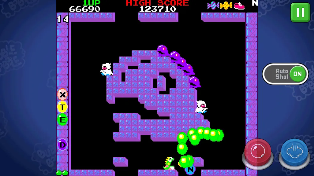 Скачать взлом BUBBLE BOBBLE classic — Бесконечные жизни и все уровни открыты — скриншот 4 Скачать взлом BUBBLE BOBBLE classic — Бесконечные жизни и все уровни открыты — скриншот 4