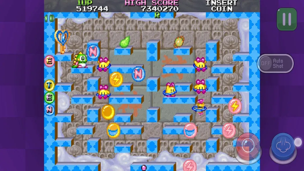 Скачать Bubble Bobble 2 classic последней версии — Бесконечные жизни и бонусы — скриншот 1 Скачать Bubble Bobble 2 classic последней версии — Бесконечные жизни и бонусы — скриншот 1