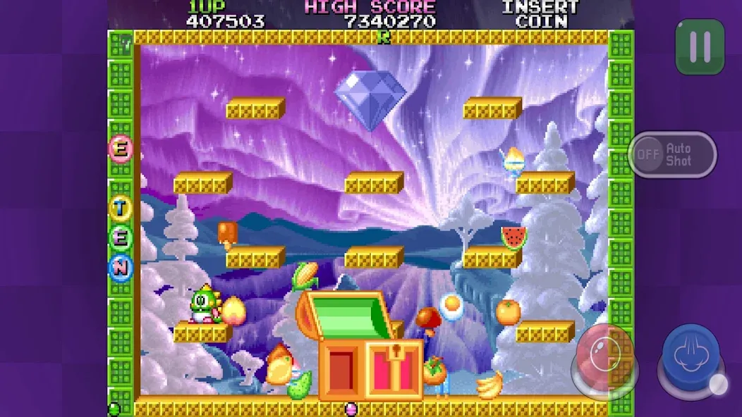 Скачать Bubble Bobble 2 classic последней версии — Бесконечные жизни и бонусы — скриншот 4 Скачать Bubble Bobble 2 classic последней версии — Бесконечные жизни и бонусы — скриншот 4