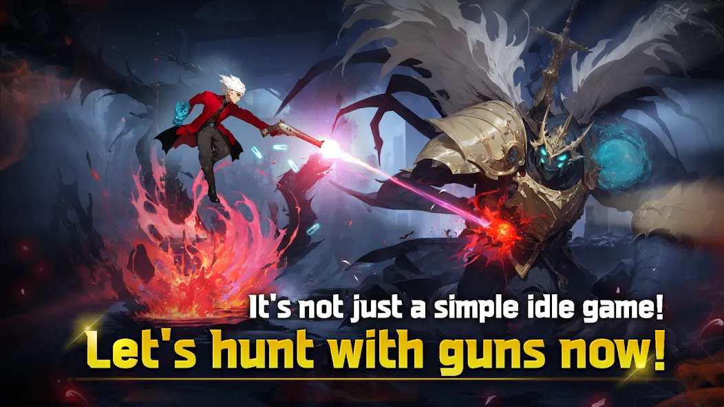 Devil Hunter Idle взлом на Андроид — Безлимитные деньги и оружие — скриншот 1 Devil Hunter Idle взлом на Андроид — Безлимитные деньги и оружие — скриншот 1