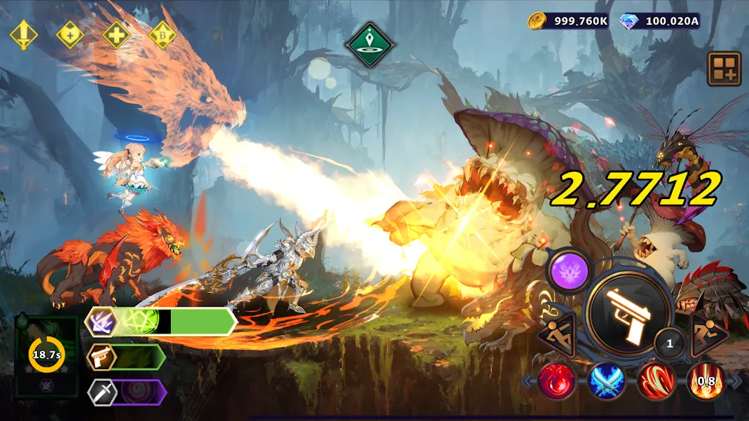 Devil Hunter Idle взлом на Андроид — Безлимитные деньги и оружие — скриншот 5 Devil Hunter Idle взлом на Андроид — Безлимитные деньги и оружие — скриншот 5