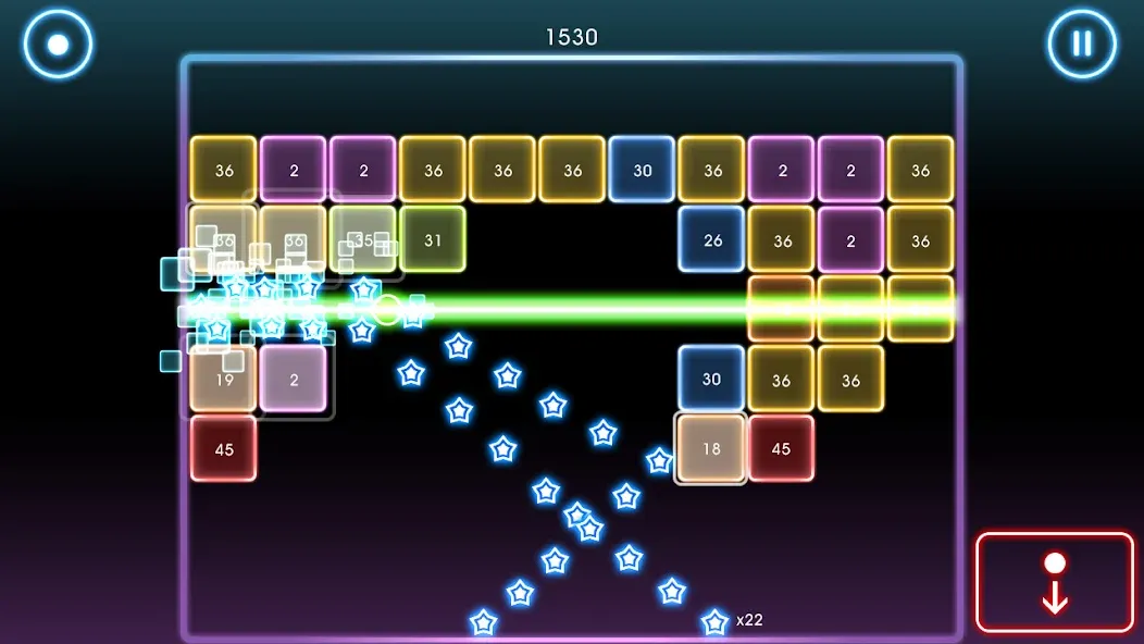 Bricks Breaker Quest взлом на Андроид — Безлимитные жизни и монеты — скриншот 2 Bricks Breaker Quest взлом на Андроид — Безлимитные жизни и монеты — скриншот 2
