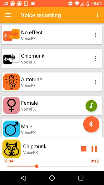 VoiceFX - Voice Changer with v взломанный APK — Премиум функции и без рекламы — скриншот 1 VoiceFX - Voice Changer with v взломанный APK — Премиум функции и без рекламы — скриншот 1