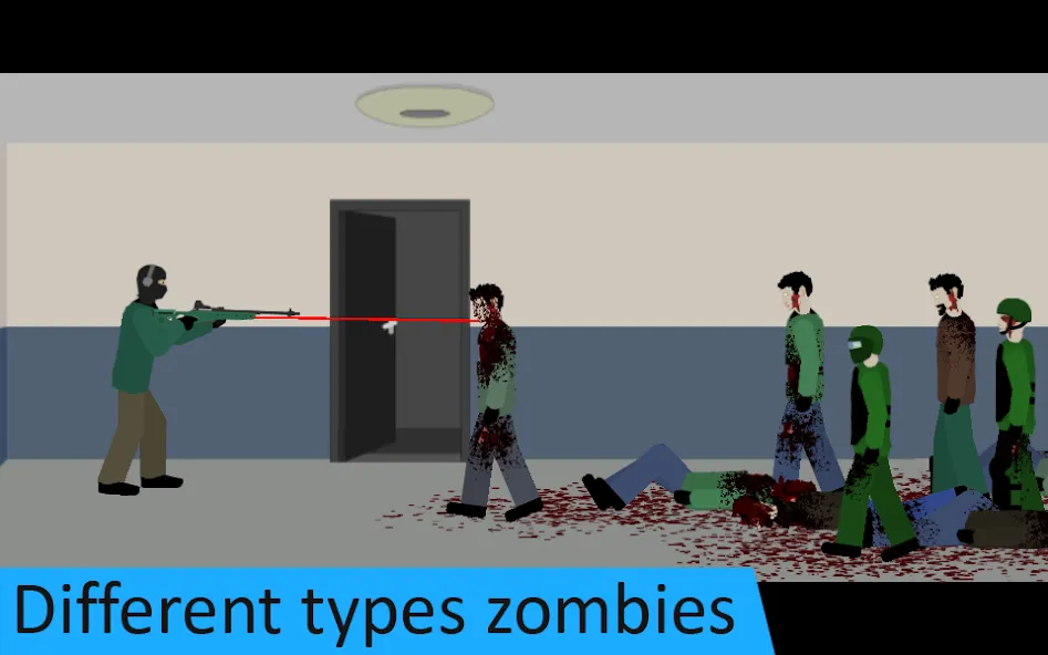 Скачать взлом Flat Zombies: Defense&Cleanup — Безлимитные деньги и патроны — скриншот 2
