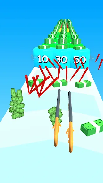 Gun Head Run MOD APK: Много денег и боеприпасов — скриншот 1