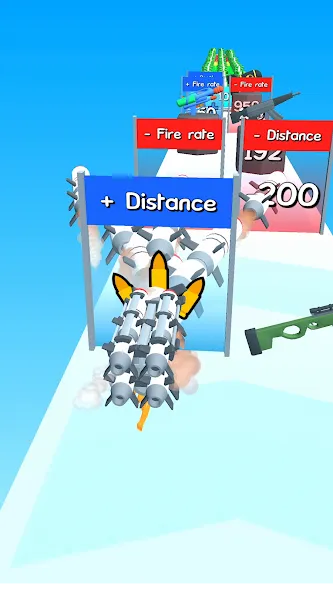 Gun Head Run MOD APK: Много денег и боеприпасов — скриншот 5