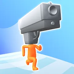 Gun Head Run MOD APK: Много денег и боеприпасов
