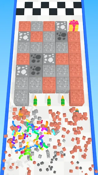 Merge Bullet MOD APK: Безлимитные деньги и усиленное оружие — скриншот 5