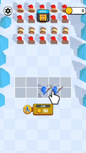 Merge Weapons: Battle Game мод на Андроид: Безлимитные деньги и оружие — скриншот 1