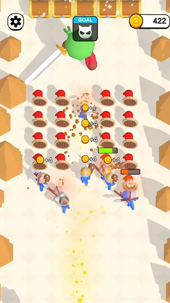 Merge Weapons: Battle Game мод на Андроид: Безлимитные деньги и оружие — скриншот 4