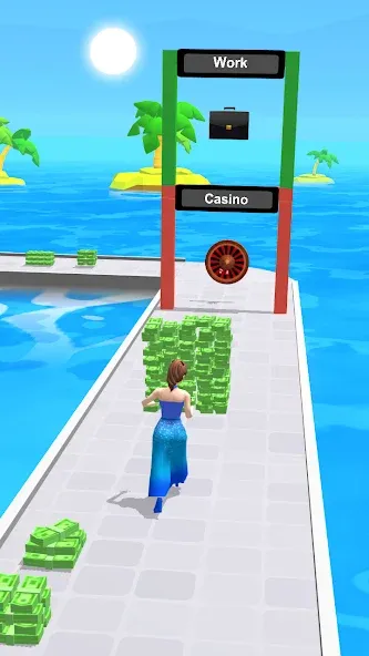 Скачать мод Money Run 3D — Безлимитные деньги и все уровни — скриншот 2 Скачать мод Money Run 3D — Безлимитные деньги и все уровни — скриншот 2