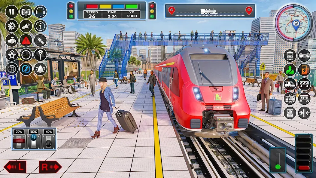 City Train Game 3d Train games (Мод: Безлимитные деньги и топливо) — скачать на Андроид — скриншот 5