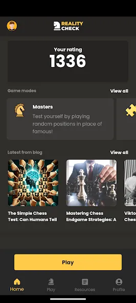 Reality Check Chess — Улучшенный шахматный режим без ограничений, скачать мод APK — скриншот 1 Reality Check Chess — Улучшенный шахматный режим без ограничений, скачать мод APK — скриншот 1