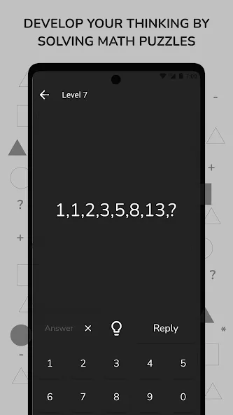 Math Puzzle & Brain Riddles MOD APK: Безлимитные подсказки и решения — скриншот 2 Math Puzzle & Brain Riddles MOD APK: Безлимитные подсказки и решения — скриншот 2