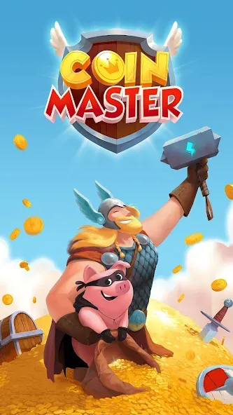 Coin Master — последняя версия с модом (Бесконечные монеты и бесплатные вращения) — скриншот 1 Coin Master — последняя версия с модом (Бесконечные монеты и бесплатные вращения) — скриншот 1