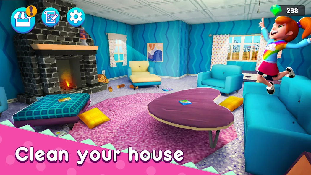 Mother Simulator: Family life бесплатно на Андроид — мод: Безлимитные деньги и всё открыто — скриншот 5 Mother Simulator: Family life бесплатно на Андроид — мод: Безлимитные деньги и всё открыто — скриншот 5