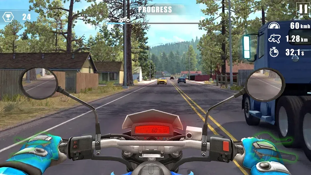 Moto Bike Race : Driving Car — последняя версия с модом (Безлимитные деньги и топливо) — скриншот 1