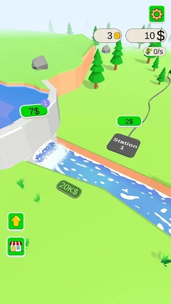 Water Power мод на Андроид: Безлимитная энергия и быстрый прогресс — скриншот 1