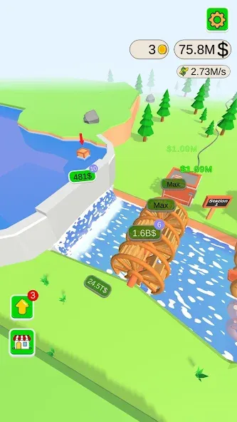 Water Power мод на Андроид: Безлимитная энергия и быстрый прогресс — скриншот 5