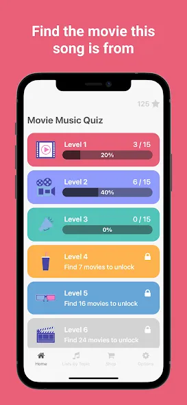 Movie Music Quiz - Blindtest бесплатно на Андроид — мод: Без рекламы и все треки открыты — скриншот 1
