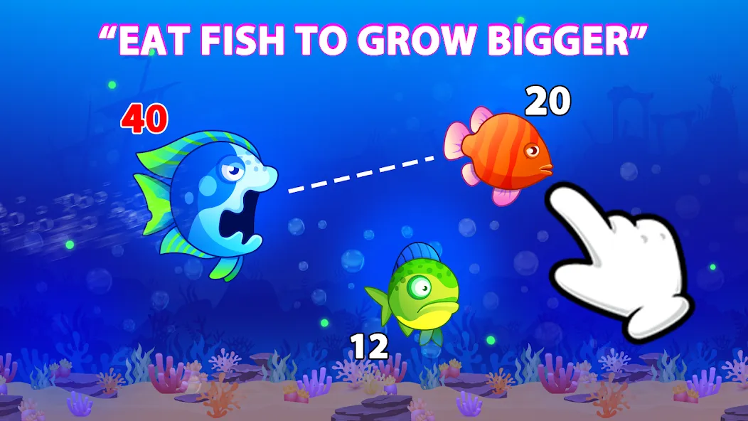 Eat Fish.IO : Fish Battle MOD APK: Без рекламы и много рыб — скриншот 1 Eat Fish.IO : Fish Battle MOD APK: Без рекламы и много рыб — скриншот 1