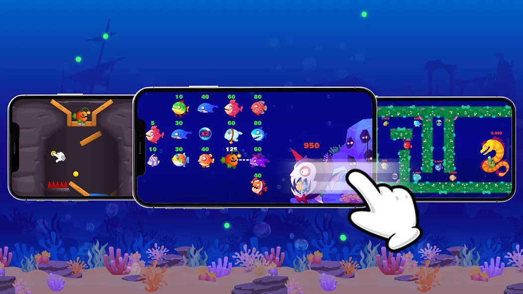 Eat Fish.IO : Fish Battle MOD APK: Без рекламы и много рыб — скриншот 3 Eat Fish.IO : Fish Battle MOD APK: Без рекламы и много рыб — скриншот 3
