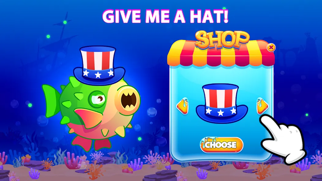 Eat Fish.IO : Fish Battle MOD APK: Без рекламы и много рыб — скриншот 4 Eat Fish.IO : Fish Battle MOD APK: Без рекламы и много рыб — скриншот 4