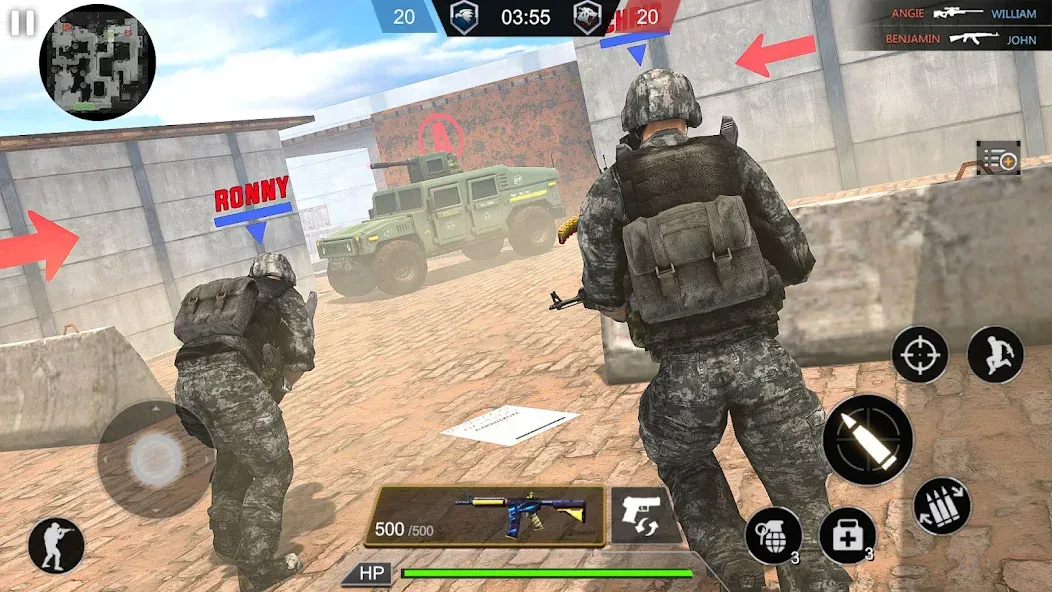 Скачать мод Army Commando Shooting Games — Безлимитные патроны и усиленное оружие — скриншот 3