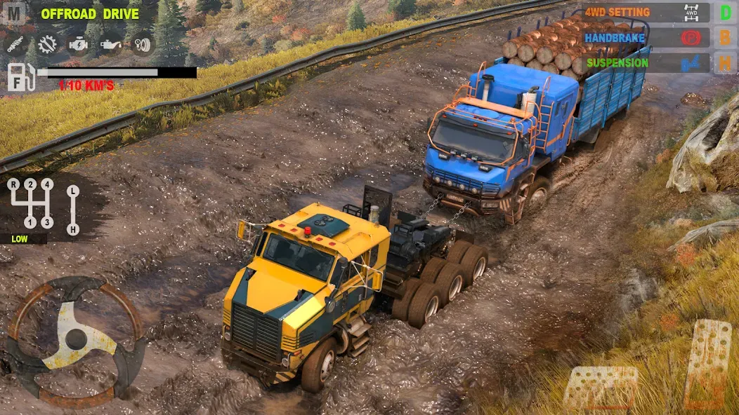 Offroad Mudrunner Games 3D MOD APK: Безлимитные деньги и топливо — скриншот 1 Offroad Mudrunner Games 3D MOD APK: Безлимитные деньги и топливо — скриншот 1
