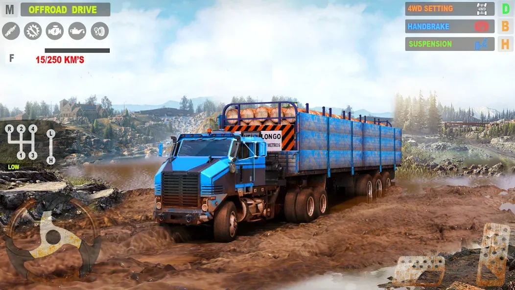 Offroad Mudrunner Games 3D MOD APK: Безлимитные деньги и топливо — скриншот 2 Offroad Mudrunner Games 3D MOD APK: Безлимитные деньги и топливо — скриншот 2
