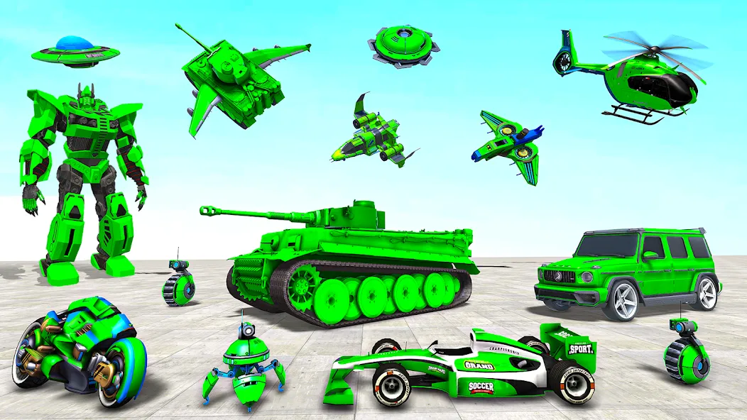 Tank Robot Game Army Games — Мощные роботы и бесконечные боеприпасы, скачать мод APK — скриншот 2