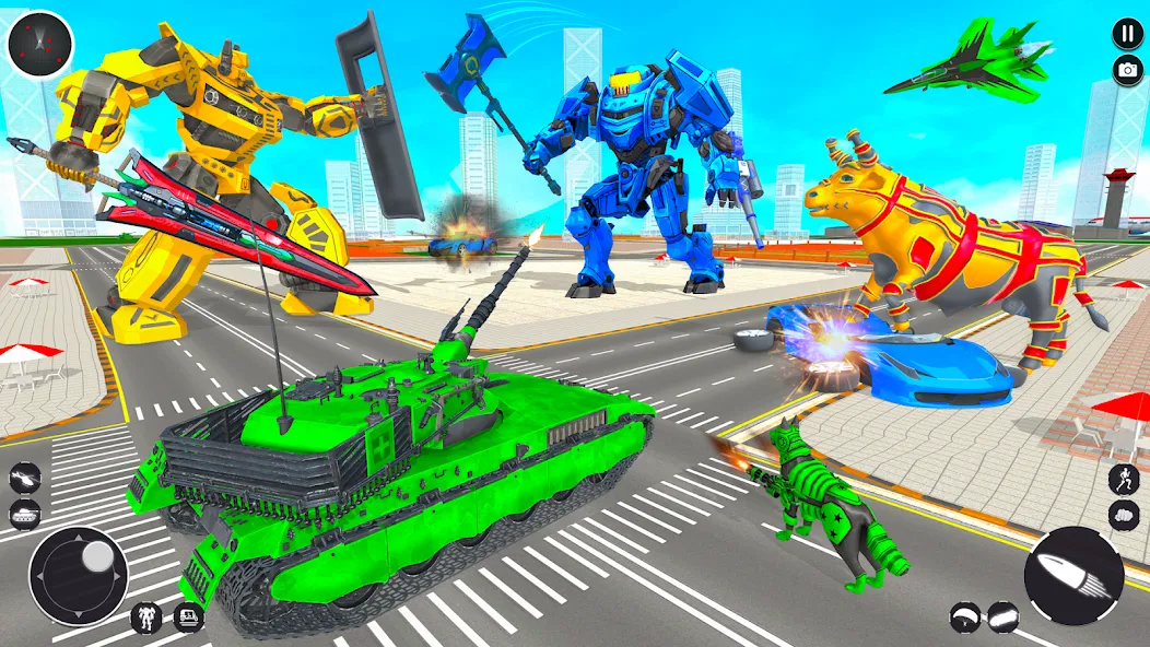 Tank Robot Game Army Games — Мощные роботы и бесконечные боеприпасы, скачать мод APK — скриншот 4
