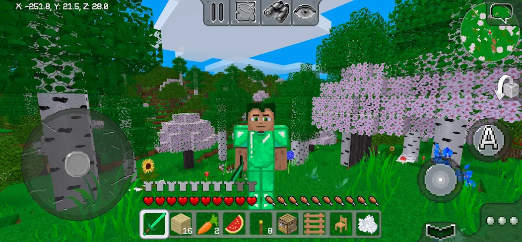 Скачать MultiCraft — Build and Mine! мод — Безлимитные ресурсы и всё открыто — скриншот 1