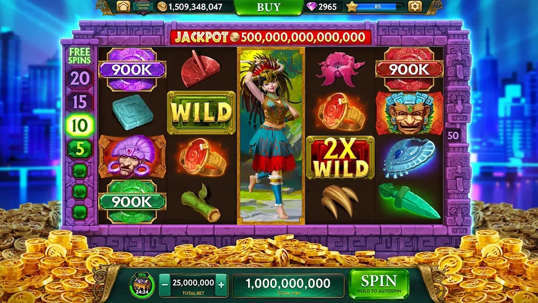 Скачать ARK Casino - Vegas Slots Game на Андроид с модом — Безлимитные фишки и джекпоты — скриншот 3