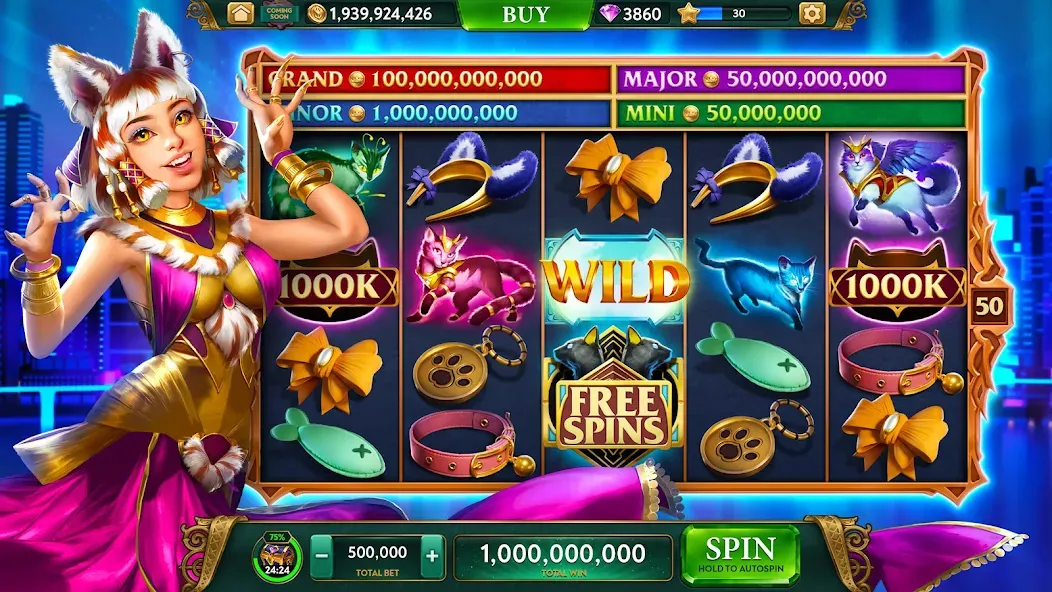 Скачать ARK Casino - Vegas Slots Game на Андроид с модом — Безлимитные фишки и джекпоты — скриншот 4