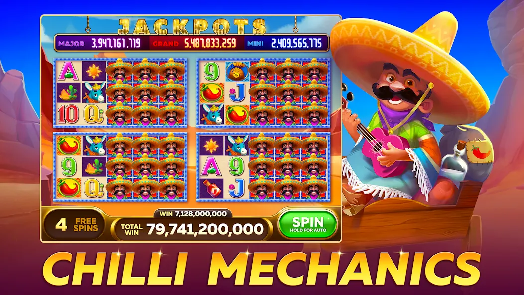 Infinity Slots - Casino Games — взломанная версия, Безлимитные монеты и бонусы — скриншот 2
