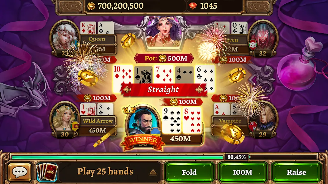 Мод Texas Holdem - Scatter Poker — Безлимитные фишки и все столы открыты, скачать APK — скриншот 5 Мод Texas Holdem - Scatter Poker — Безлимитные фишки и все столы открыты, скачать APK — скриншот 5