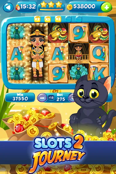 Slots Journey 2: Vegas Casino взломанный APK — Безлимитные монеты и бонусы — скриншот 1 Slots Journey 2: Vegas Casino взломанный APK — Безлимитные монеты и бонусы — скриншот 1