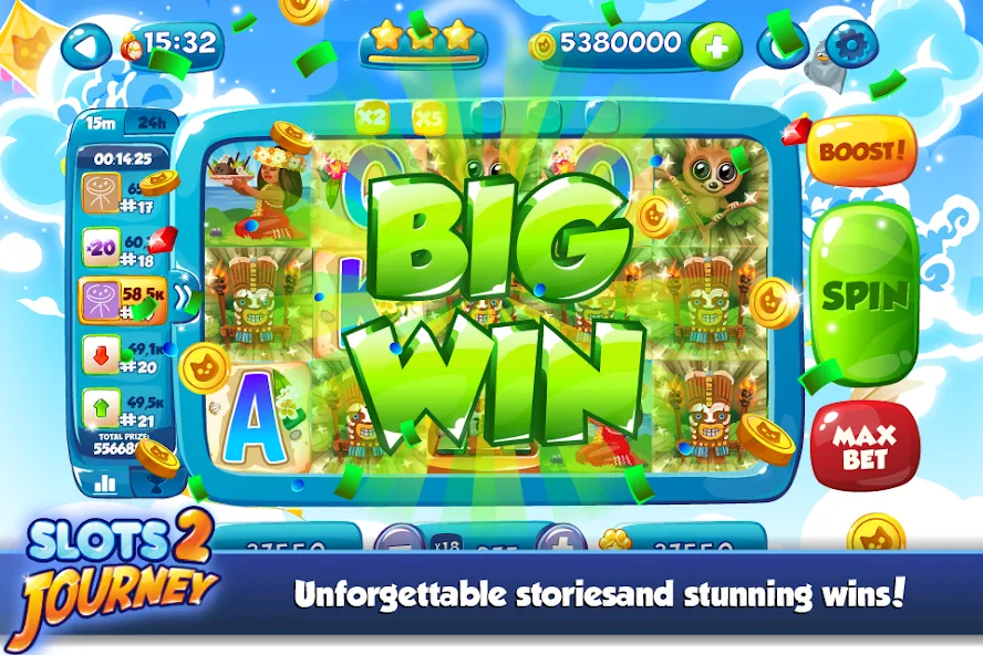 Slots Journey 2: Vegas Casino взломанный APK — Безлимитные монеты и бонусы — скриншот 4 Slots Journey 2: Vegas Casino взломанный APK — Безлимитные монеты и бонусы — скриншот 4