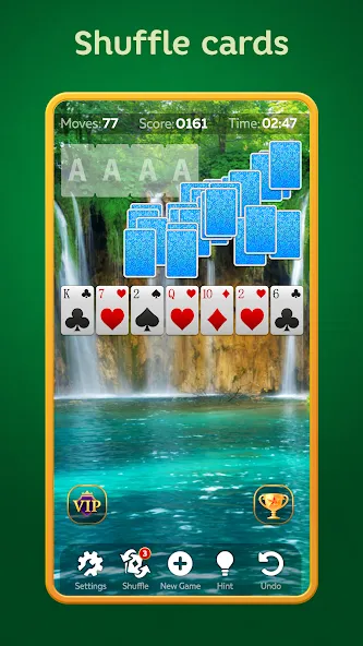Solitaire Play - Card Klondike MOD APK: Без рекламы и безлимитные подсказки — скриншот 2