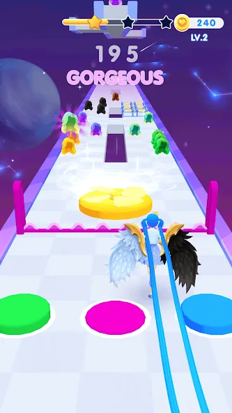 Dancing Hair MOD APK скачать на Андроид — Разблокированы все уровни и скины — скриншот 4