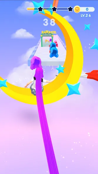 Dancing Hair MOD APK скачать на Андроид — Разблокированы все уровни и скины — скриншот 5