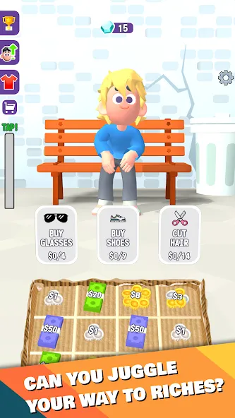 Street Life: Merge Tap Clicker взлом на Андроид — Безлимитные деньги и энергия — скриншот 2