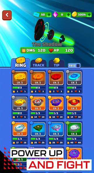 Spinner Fighter Arena взлом на Андроид — Безлимитные монеты и все бойцы — скриншот 3 Spinner Fighter Arena взлом на Андроид — Безлимитные монеты и все бойцы — скриншот 3
