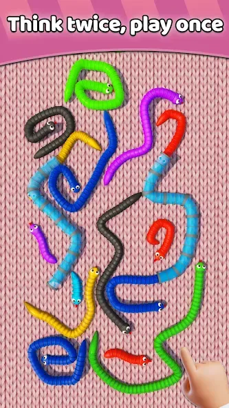 Tangled Snakes Puzzle Game — Разблокированы все уровни и подсказки, скачать мод APK — скриншот 2 Tangled Snakes Puzzle Game — Разблокированы все уровни и подсказки, скачать мод APK — скриншот 2