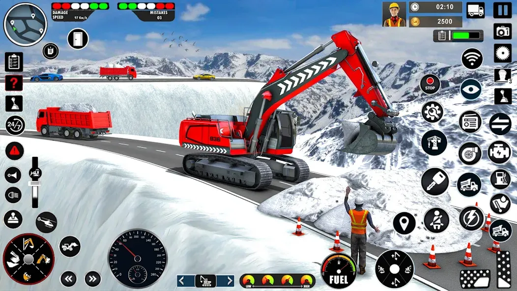 Скачать Excavator Simulator Crane Game на Андроид с модом — Безлимитные деньги и топливо — скриншот 2