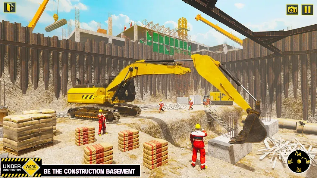 Скачать Excavator Simulator Crane Game на Андроид с модом — Безлимитные деньги и топливо — скриншот 3