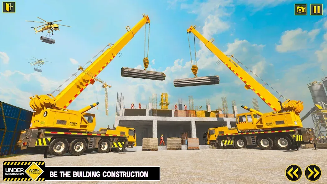 Скачать Excavator Simulator Crane Game на Андроид с модом — Безлимитные деньги и топливо — скриншот 4