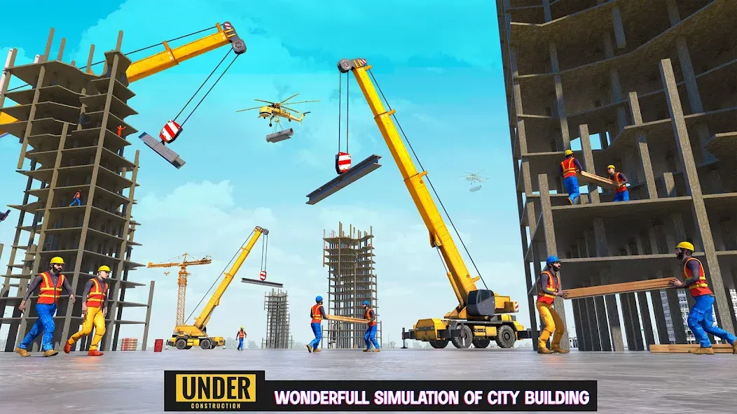 Скачать Excavator Simulator Crane Game на Андроид с модом — Безлимитные деньги и топливо — скриншот 5