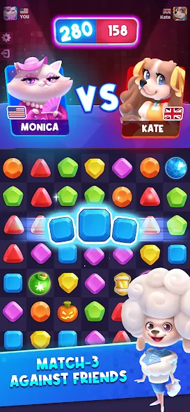 Match Club : PvP Match3 — Безлимитные монеты и бустеры, скачать мод APK — скриншот 4